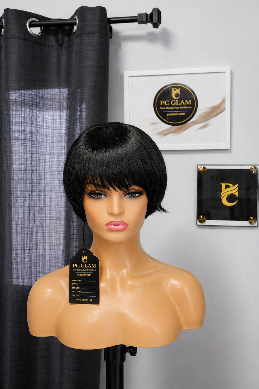 Skull Cap Bob Wig